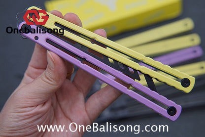 YY Noctilucent Steel Kraken Balisong Clone  Stainless Steel Handle Stainless Steel Blade Bushings