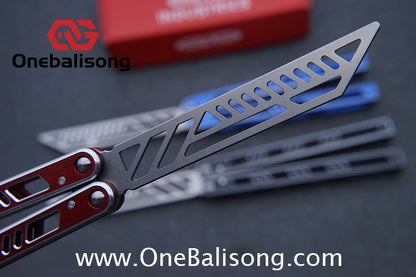 Sui Feng Squid Megalodon Balisong 7075 Aluminum Alloy Handle 440C Stainless Steel Blade Bushings