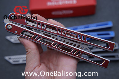 Sui Feng Squid Megalodon Balisong 7075 Aluminum Alloy Handle 440C Stainless Steel Blade Bushings