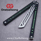 Baliplus Nautilus V1 Balisong Clone Aluminum Alloy G10 Patch Handle Stainless Steel Blade Bushing