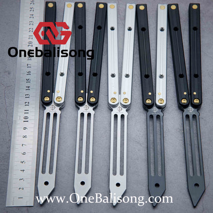 Baliplus Squidtrainer V4 Balisong Clone 7075 Aluminum Alloy Handle Stainless Steel Blade Bushing