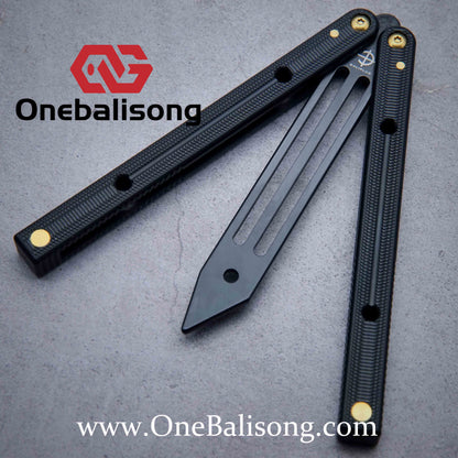 Baliplus Squidtrainer V4 Balisong Clone 7075 Aluminum Alloy Handle Stainless Steel Blade Bushing