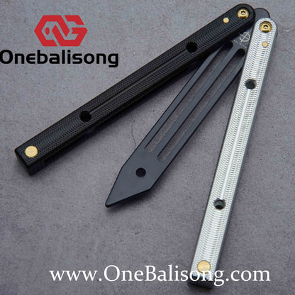 Baliplus Squidtrainer V4 Balisong Clone 7075 Aluminum Alloy Handle Stainless Steel Blade Bushing