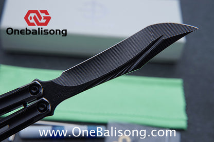 Baliplus Orca V2 Balisong Clone Flying Butterfly Clone Titanium Alloy Handle Stainless Steel Blade