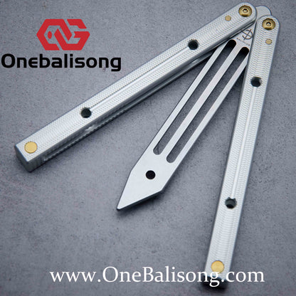 Baliplus Squidtrainer V4 Balisong Clone 7075 Aluminum Alloy Handle Stainless Steel Blade Bushing