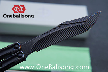 Baliplus Orca V2 Balisong Clone Flying Butterfly Clone Titanium Alloy Handle Stainless Steel Blade