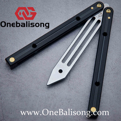 Baliplus Squidtrainer V4 Balisong Clone 7075 Aluminum Alloy Handle Stainless Steel Blade Bushing