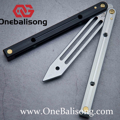 Baliplus Squidtrainer V4 Balisong Clone 7075 Aluminum Alloy Handle Stainless Steel Blade Bushing