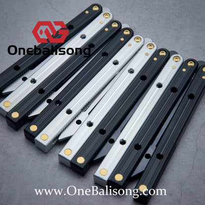 Baliplus Squidtrainer V4 Balisong Clone 7075 Aluminum Alloy Handle Stainless Steel Blade Bushing