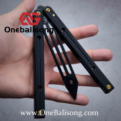 Baliplus Squidtrainer V4 Balisong Clone 7075 Aluminum Alloy Handle Stainless Steel Blade Bushing