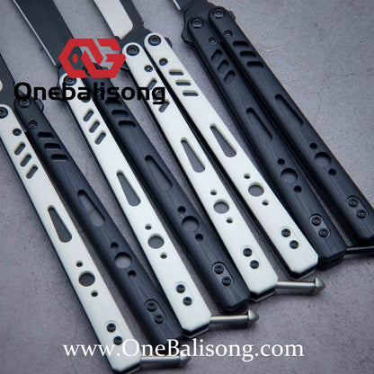 Baliplus REP Special Edition Balisong Clone G10 Patch Titanium alloy-handle stainless steel blade