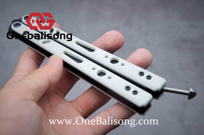 Baliplus REP Special Edition Balisong Clone G10 Patch Titanium alloy-handle stainless steel blade