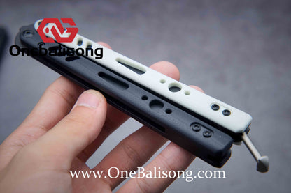 Baliplus REP Special Edition Balisong Clone G10 Patch Titanium alloy-handle stainless steel blade