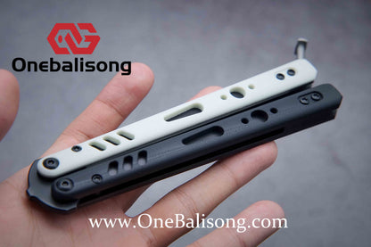 Baliplus REP Special Edition Balisong Clone G10 Patch Titanium alloy-handle stainless steel blade