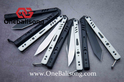 Baliplus REP Special Edition Balisong Clone G10 Patch Titanium alloy-handle stainless steel blade