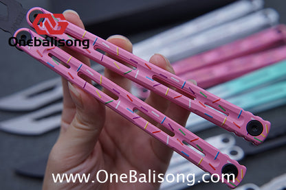 TITAN Oceanus V2 Balisong Stainless Steel+Coating Handle Stainless Steel Blade Bushings
