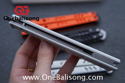 Baliplus BRS REP CLONE Balisong TC4 Titanium Alloy+G10 Patch Bushings Sandwich Structure 9cr18