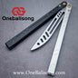 Baliplus New Aluminum Channel BB Barebones Balisong Clone 7075 Aluminum Alloy Handle 420 Stainless Steel Blade Bushing
