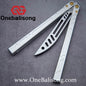 Baliplus New Aluminum Channel BB Barebones Balisong Clone 7075 Aluminum Alloy Handle 420 Stainless Steel Blade Bushing