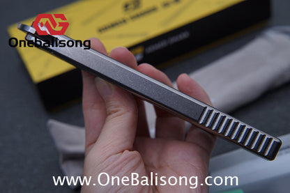 ARMED SHARK Titanium REP SE Balisong Clone TC4 Titanium Alloy Handle 5CR15 Stainless Steel Blade