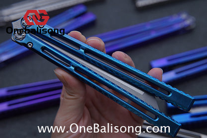 APOCALYPSE TIANQI Telesto Balisong Titanium Alloy Handle+VG10 Stainless Steel Blade Bushing
