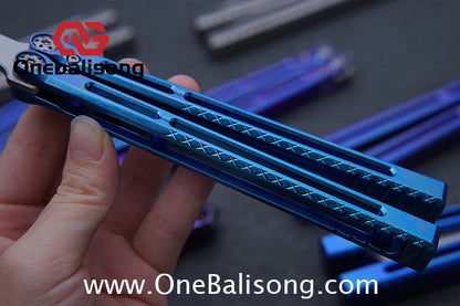 APOCALYPSE TIANQI Telesto Balisong Titanium Alloy Handle+VG10 Stainless Steel Blade Bushing