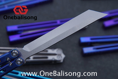 APOCALYPSE TIANQI Telesto Balisong Titanium Alloy Handle+VG10 Stainless Steel Blade Bushing