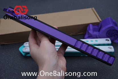 YY Giant nautilus Balisong Plastic Trainer Outdoor Safe EDC Practice Knife Fancy Folding Knife
