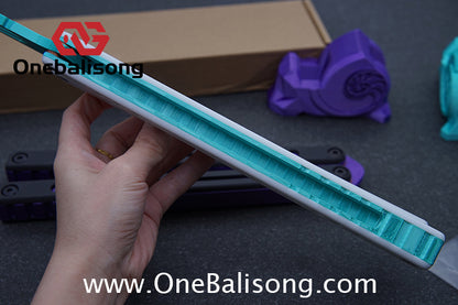 YY Giant nautilus Balisong Plastic Trainer Outdoor Safe EDC Practice Knife Fancy Folding Knife