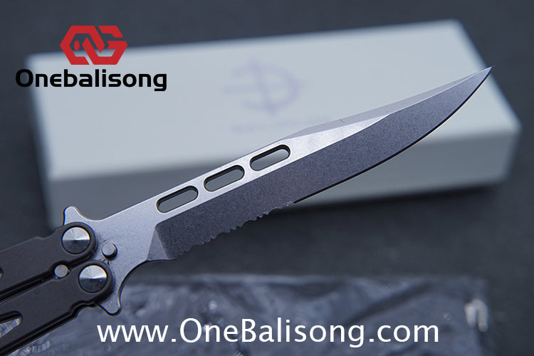 Baliplus Particle Balisong Clone TC4 Titanium Alloy Handle VG10 Stainless Steel Blade