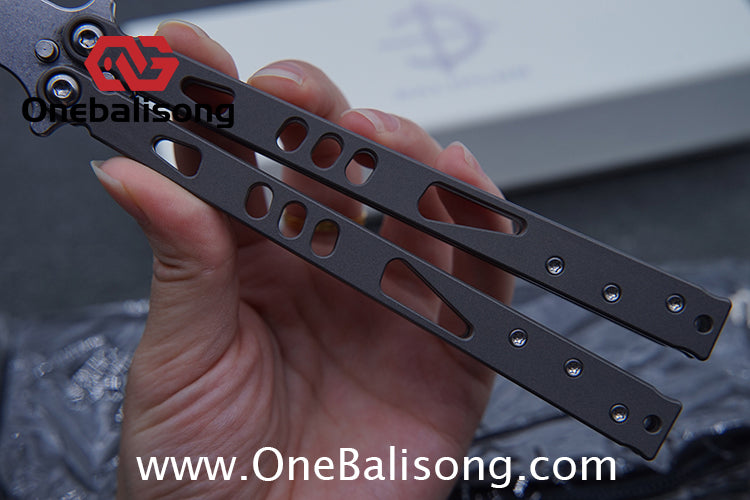 Baliplus Particle Balisong Clone TC4 Titanium Alloy Handle VG10 Stainless Steel Blade