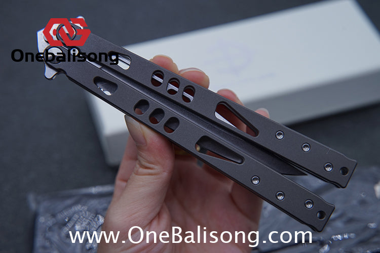Baliplus Particle Balisong Clone TC4 Titanium Alloy Handle VG10 Stainless Steel Blade