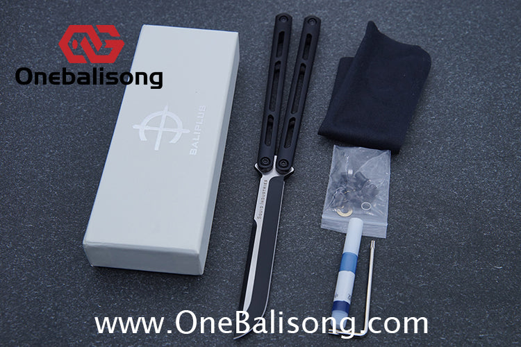 Baliplus Tsunami V4 Balisong Clone TC4 Titanium Alloy Handle VG10 Live blade Bushing
