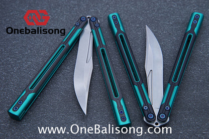 APOCALYPSE TIANQI Cygnus Clone v3.5 Blue screw 7075 Aluminum alloy handle bushing stainless steel blade