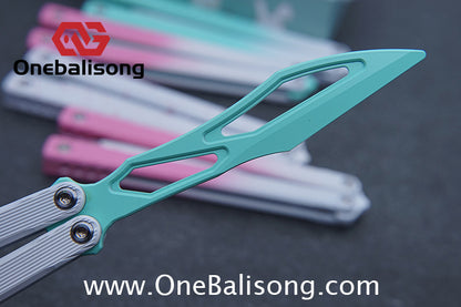 Asgard Master Balisong Aluminum Alloy Handle Stainless Steel Sandwich Structure Bushing