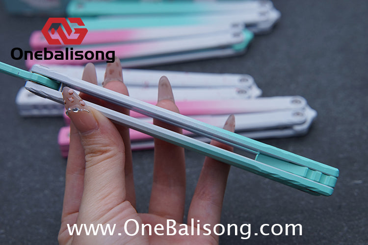 Asgard Master Balisong Aluminum Alloy Handle Stainless Steel Sandwich Structure Bushing