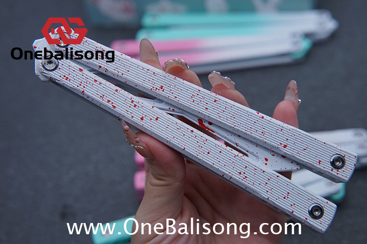 Asgard Master Balisong Aluminum Alloy Handle Stainless Steel Sandwich Structure Bushing