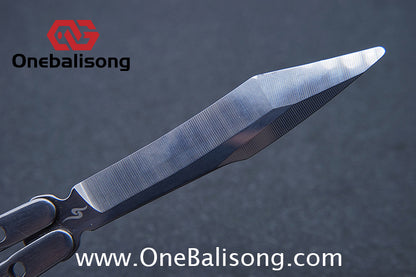 Sequence Soar Wind Chasing Balisong Stainless Steel Handle Stainless Steel Blade Bearing Structure