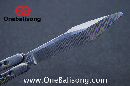 Sequence Soar Wind Chasing Balisong Stainless Steel Handle Stainless Steel Blade Bearing Structure