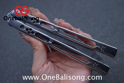 Sequence Soar Wind Chasing Balisong Stainless Steel Handle Stainless Steel Blade Bearing Structure