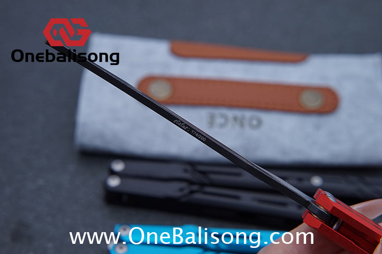 Once Mouse Balisong 7075 Aluminum Alloy Splicing Handle Stainless Steel Blade Bushings