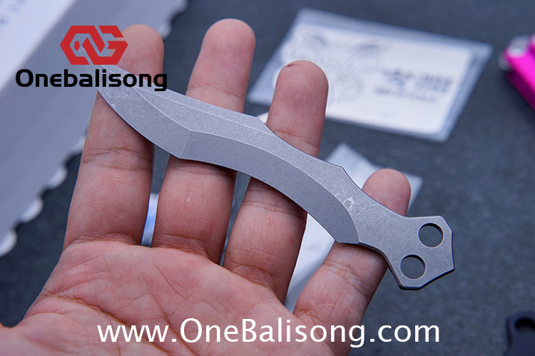AKD Anlan 7075 channe Aluminum Alloy Handle Stainless Steel Blade Bushings