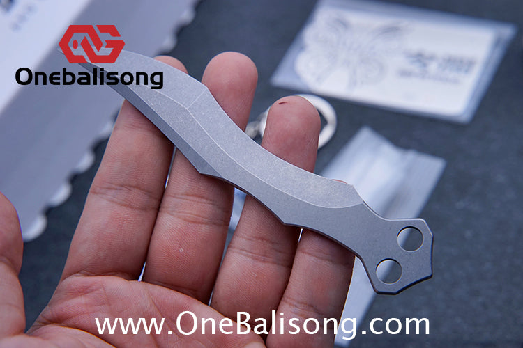 AKD Anlan 7075 channe Aluminum Alloy Handle Stainless Steel Blade Bushings