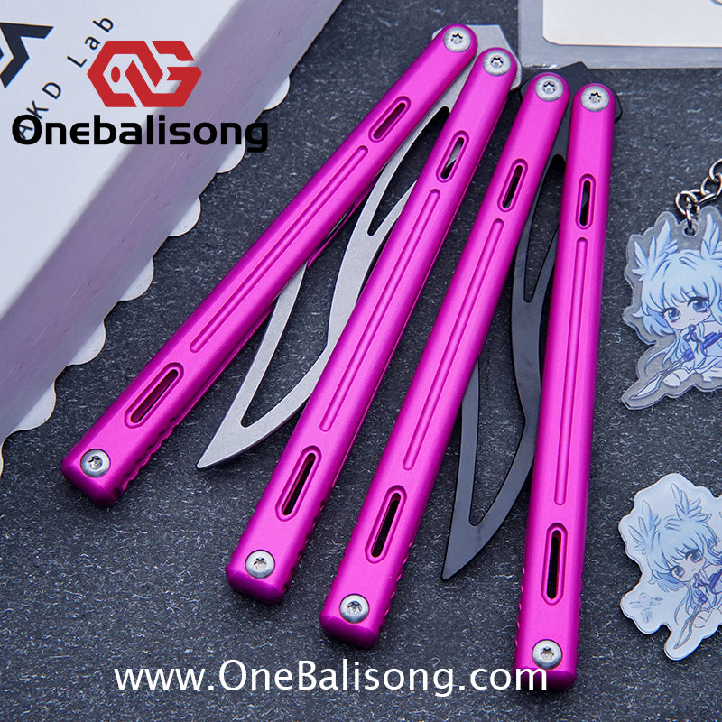 AKD Anlan 7075 channe Aluminum Alloy Handle Stainless Steel Blade Bushings