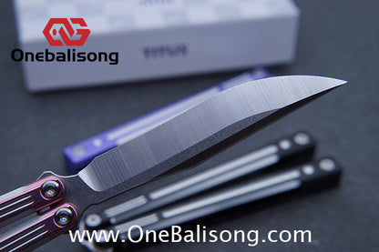 TITUS Orion Clone Balisong Aluminum Alloy Handle Stainless Steel Fake Blade Bushing