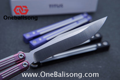 TITUS Orion Clone Balisong Aluminum Alloy Handle Stainless Steel Fake Blade Bushing