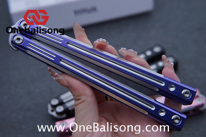 TITUS Orion Clone Balisong Aluminum Alloy Handle Stainless Steel Fake Blade Bushing