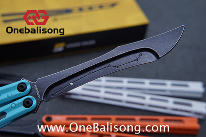 ARMED SHARK Prism Balisong Clone 5CR15 Stainless Steel Handle Stainless Steel Blade Bushings