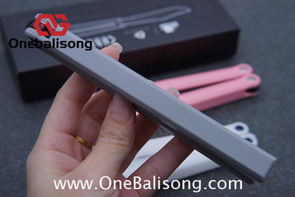 TOA Charon Balisong Plastic Trainer Outdoor Safe EDC Practice Knife Fancy Folding Knife