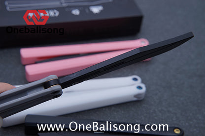 TOA Charon Balisong Plastic Trainer Outdoor Safe EDC Practice Knife Fancy Folding Knife
